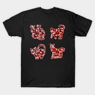 Crystal Group Cat (red) T-Shirt